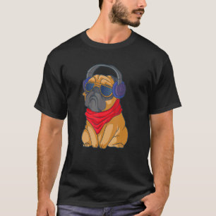 Camiseta Perro de los auriculares