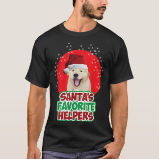 Camiseta Perro de los ayudantes favoritos de Santa