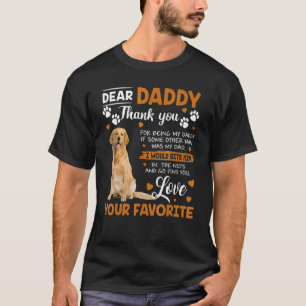 Camiseta Perro de los Golden Retriever Querido Papi Gracias