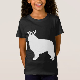 Camiseta Perro de los grandes Navidades de renos de los Pir