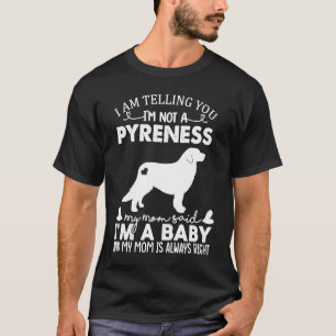 Camiseta Perro de los Grandes Pirineos Para Mujeres Mamá Pe