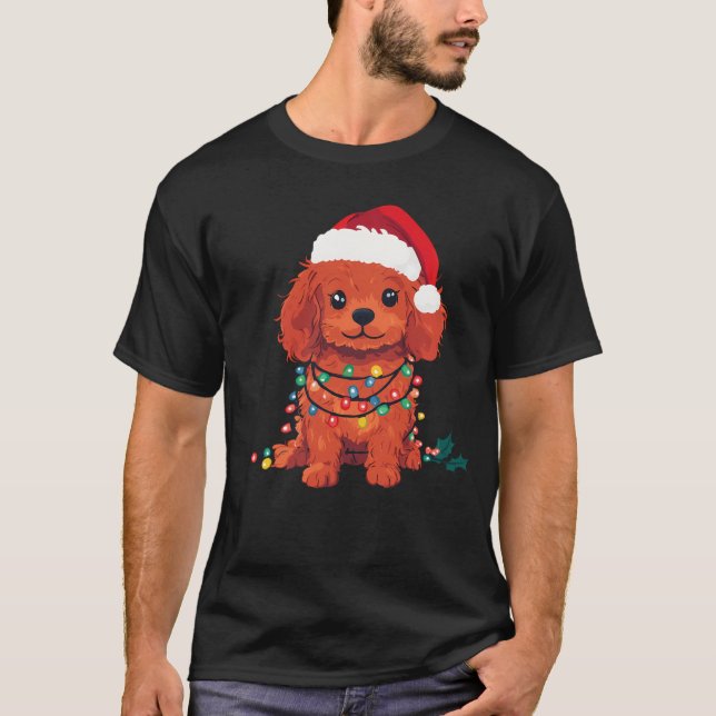 Camiseta Perro de los Navidades de Cavapoo Oodle Doodle - R (Anverso)