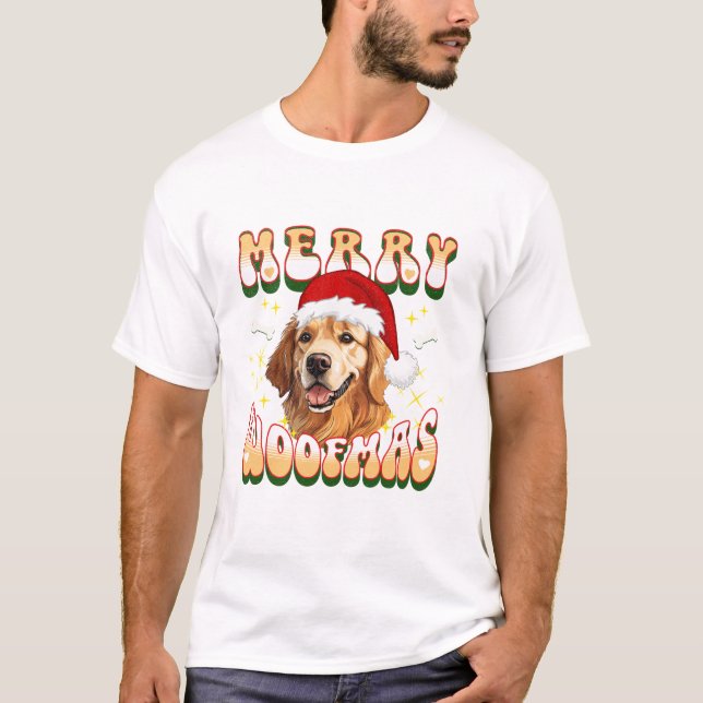 Camiseta Perro de los Navidades de Merry Woofmas (Anverso)