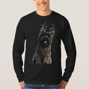Camiseta Perro de los Navidades de renos de Cairn Terrier