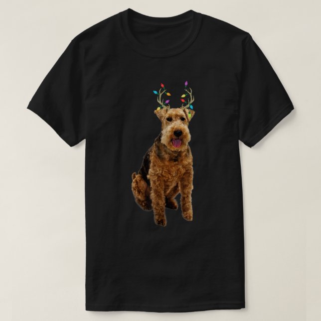Camiseta Perro de los Navidades de renos del territorio gal (Diseño del anverso)