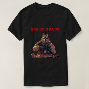 Camiseta Perro de los perros trabajadores militares de Valo
