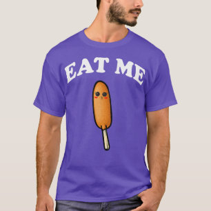 Camiseta Perro de maíz Gracioso Pronto Alimentos Famosos De