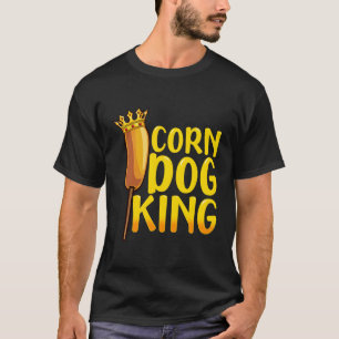 Camiseta Perro de maíz King Shirt Funny Corndog Hot Dog Sau