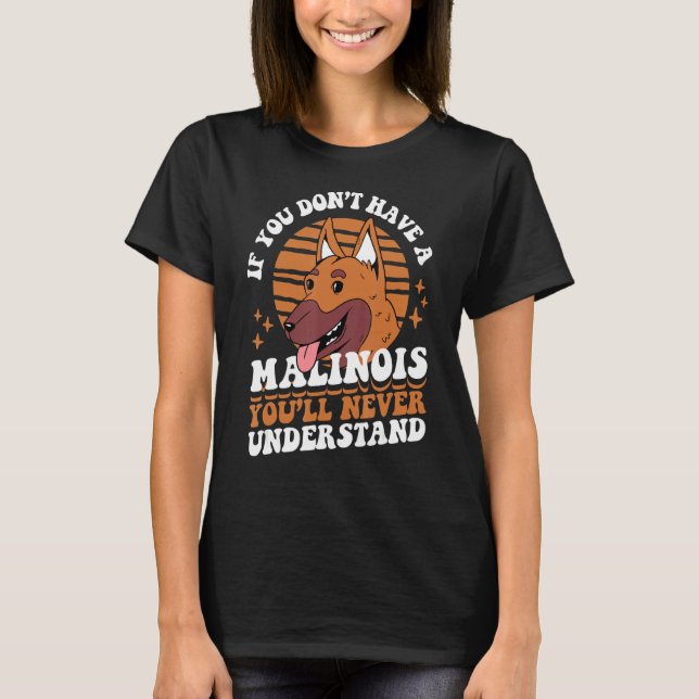 Camiseta Perro de Malinois (Anverso)