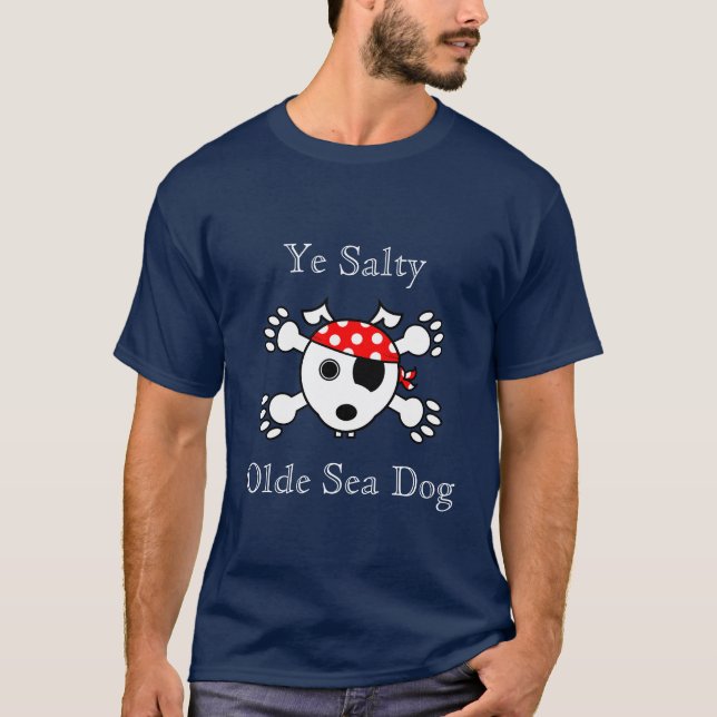 Camiseta Perro de mar salado de Olde (Anverso)