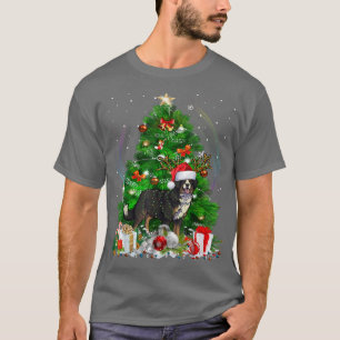 Camiseta Perro de montaña Bernés Árbol de Navidad Luz Pajam