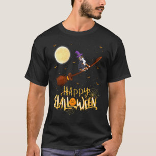 Camiseta Perro de montaña bernés conduce a bruja con escope
