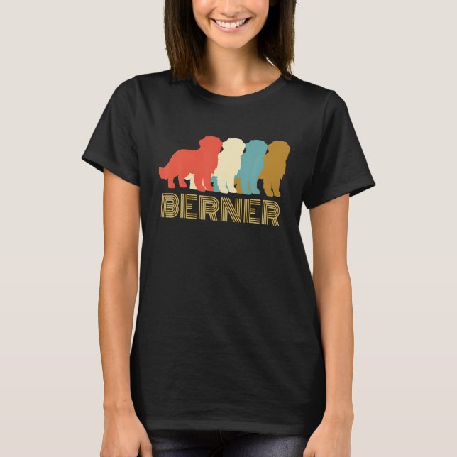 Camiseta Perro de montaña Bernés de época que amo a mi Bern (Anverso)