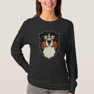Camiseta Perro de montaña Bernés Italia Gafas de sol en ita