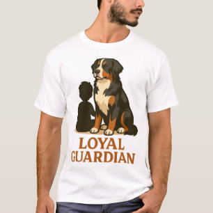 Camiseta Perro de montaña bernés leal guardián de la famili