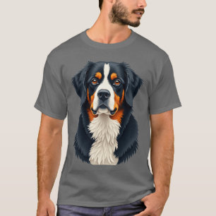 Camiseta Perro de montaña Bernés negrita Bellos Perros retr