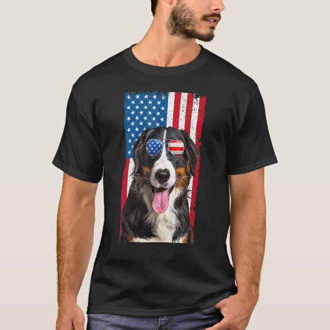 Camiseta Perro De Montaña Bernés Para Hombres Niños Ee.Uu.  (Anverso)