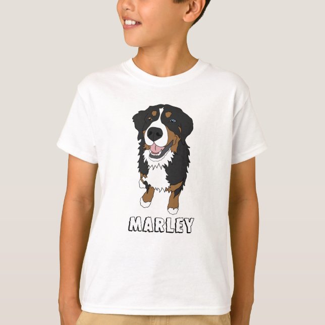 Camiseta Perro de montaña Blue Eyed Bernese (Anverso)