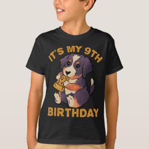 Camiseta Perro de montaña de Berna comiendo pizza es mi nov
