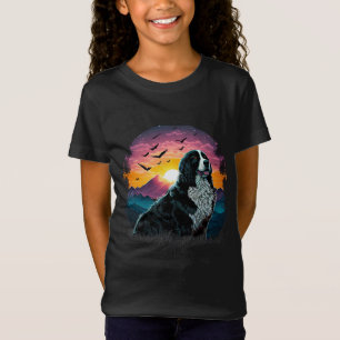 Camiseta Perro de montaña de Berna con vistas al amanecer d