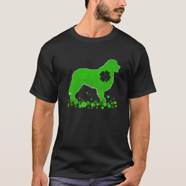 Camiseta Perro de montaña de Berna St. Patrick's Day Cute S (Anverso)