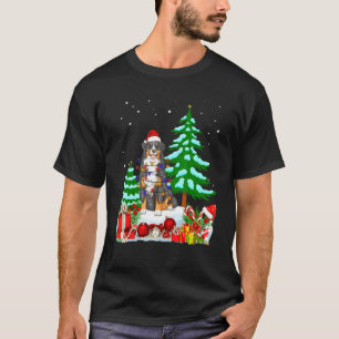 Camiseta Perro de montaña de Bernese con Navidades Gorra ár