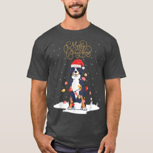 Camiseta Perro de montaña de Bernese Feliz Navidad Berner X