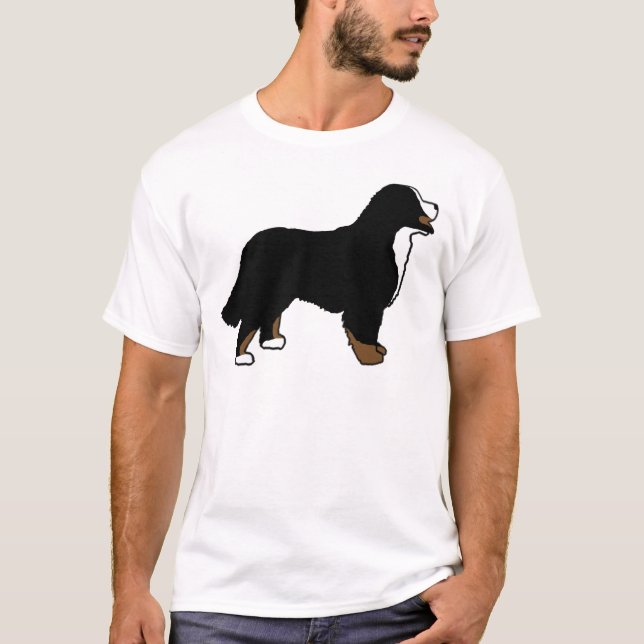 Camiseta Perro de montaña de Bernese Triclolor (Anverso)