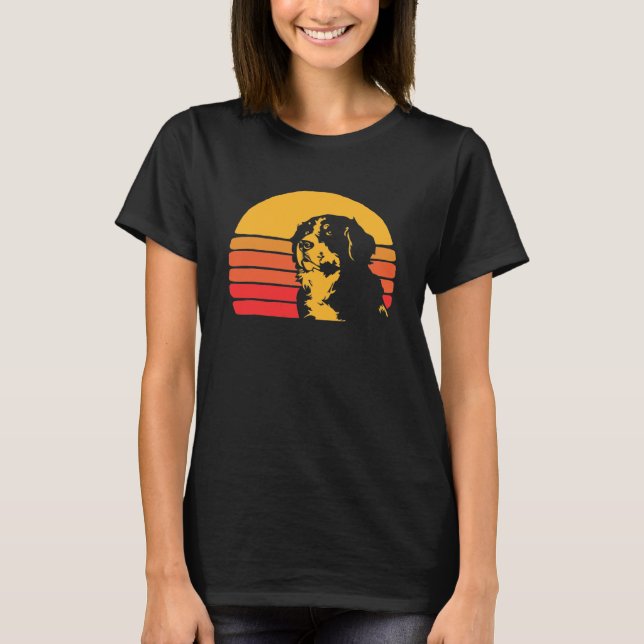 Camiseta Perro de montaña de estilo Bernese de los años 80 (Anverso)