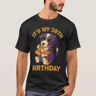 Camiseta Perro de montaña que come pizza Bernesa es mi 38° 
