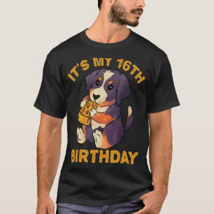 Camiseta Perro de montaña que come pizza Bernese es mi deci