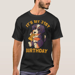 Camiseta Perro de montaña que come pizza de Berna es mi 31°