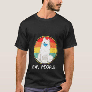 Camiseta Perro de mujer vintage Ew gente perro esquimal ame