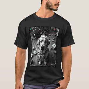 Camiseta Perro de Navidad Golden Retriever Captado por Cáma