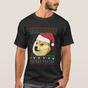 Camiseta Perro de Navidad Meme Shiba Inu Santa Divertido Su