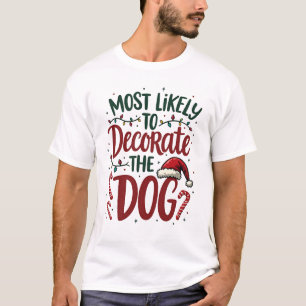 Camiseta Perro de Navidad Probablemente Decore Perro Navida