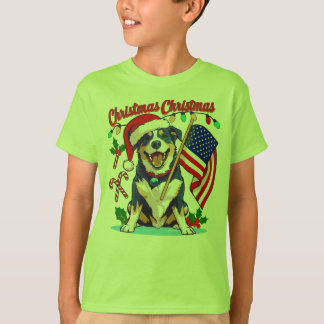 Camiseta Perro de Navidades Cute
