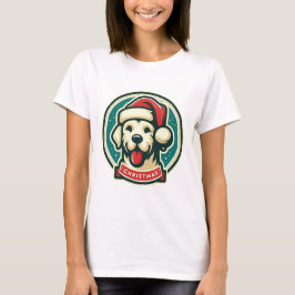 Camiseta Perro de Navidades Cute