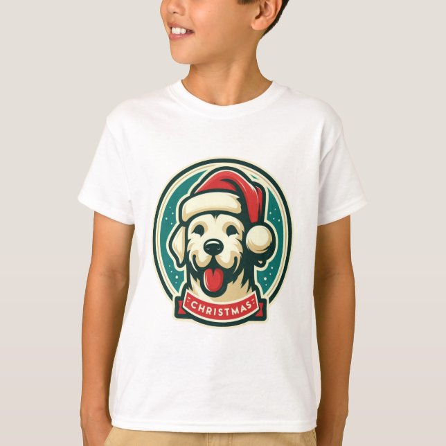 Camiseta Perro de Navidades Cute (Anverso)