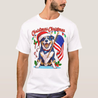 Camiseta Perro de Navidades Cute
