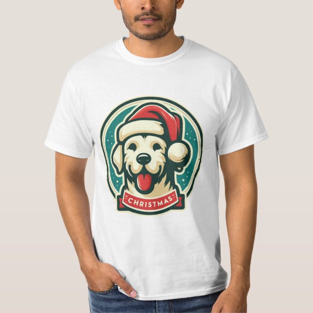 Camiseta Perro de Navidades Cute (Anverso)