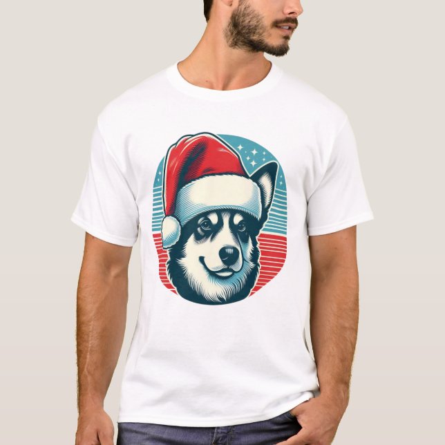 Camiseta Perro de Navidades Cute (Anverso)