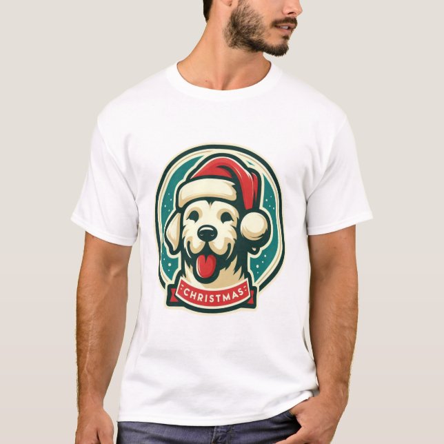 Camiseta Perro de Navidades Cute (Anverso)