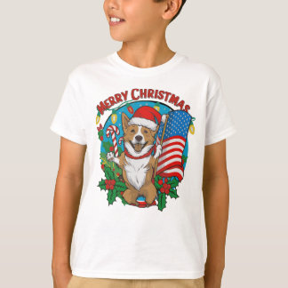 Camiseta Perro de Navidades Cute