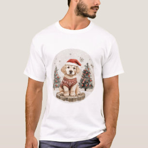 Camiseta Perro de Navidades recuperadores de Labrador