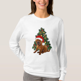 Camiseta Perro de Navidades Shar Pei, perrito de Navidad Sh