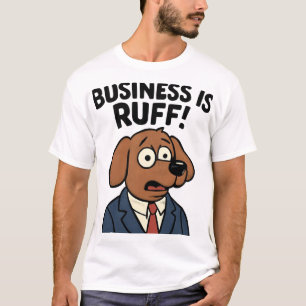 Camiseta Perro de Negocios con Traje – Arte de Cita Diverti