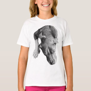 Camiseta Perro de ojos de pájaro: se mezcla Pitbull en el d