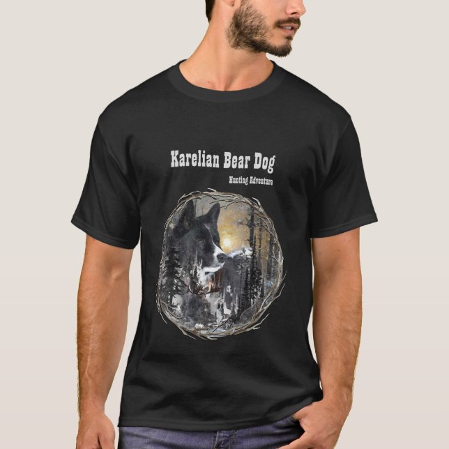 Camiseta Perro de oso de Karelian (Anverso)