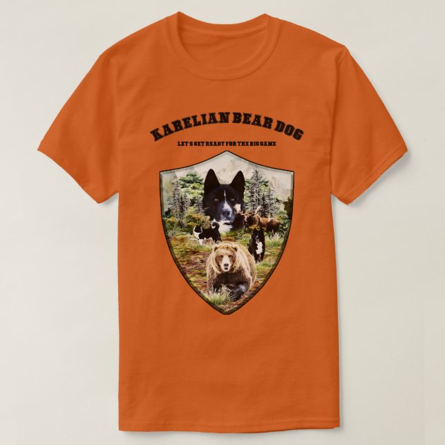 Camiseta Perro de oso de Karelian (Diseño del anverso)